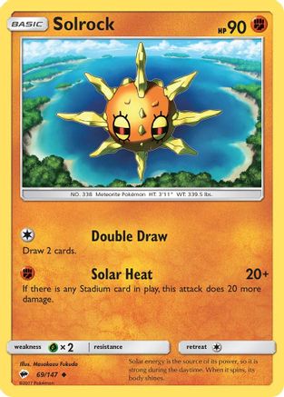 Solrock 69/147 - SM Burning Shadows Reverse Holofoil