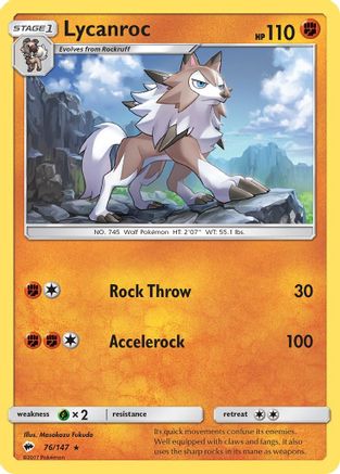 Lycanroc (76) 76/147 - SM Burning Shadows