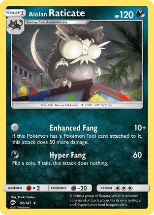 Alolan Raticate/147 - SM Burning Shadows