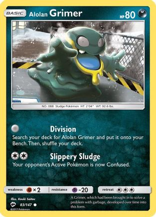 Alolan Grimer 83/147 - SM Burning Shadows
