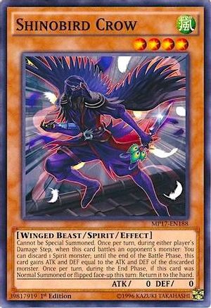 Shinobird Crow (MP17-EN188) - 2017 Mega-Tins Mega Pack 1st Edition