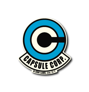 Dragon Ball - Capsule Corporation Small Sticker (B-SIDE LABEL)