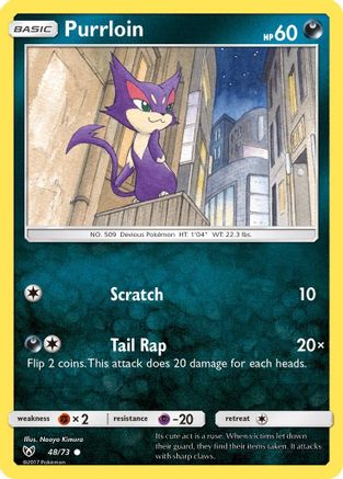 Purrloin/73 - Shining Legends Reverse Holofoil