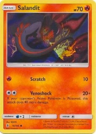 Salandit - 15/145 (Collection Promo) - League & Championship Cards Holofoil