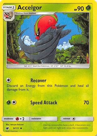 Accelgor 9/111 - SM Crimson Invasion Reverse Holofoil