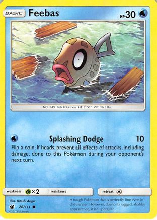 Feebas 26/111 - SM Crimson Invasion Reverse Holofoil