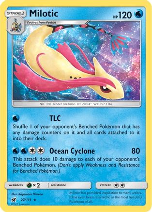 Milotic 27/111 - SM Crimson Invasion Reverse Holofoil