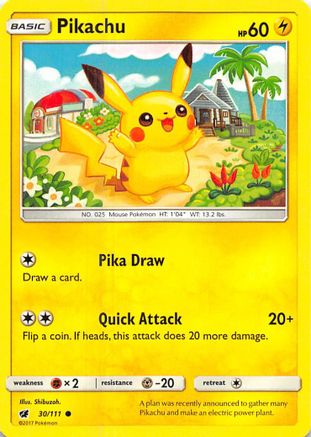 Pikachu 30/111 - SM Crimson Invasion