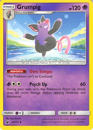 Grumpig 42/111 - SM Crimson Invasion
