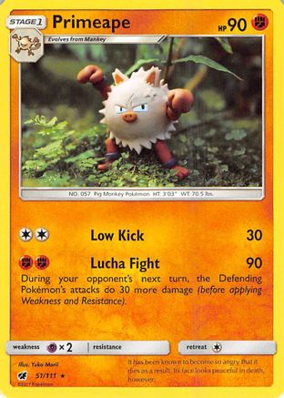 Primeape 51/111 - SM Crimson Invasion
