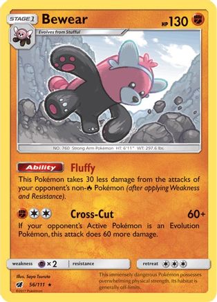 Bewear 56/111 - SM Crimson Invasion Holofoil