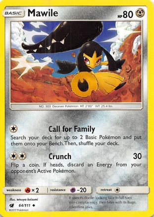 Mawile 64/111 - SM Crimson Invasion Reverse Holofoil