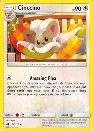 Cinccino 86/111 - SM Crimson Invasion
