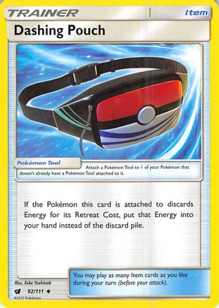 Dashing Pouch 92/111 - SM Crimson Invasion Reverse Holofoil