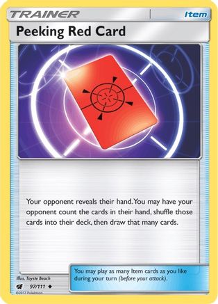 Peeking Red Card 97/111 - SM Crimson Invasion