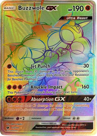 Buzzwole GX (Secret)/111 - SM Crimson Invasion Holofoil