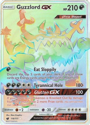 Guzzlord GX (Secret)/111 - SM Crimson Invasion Holofoil