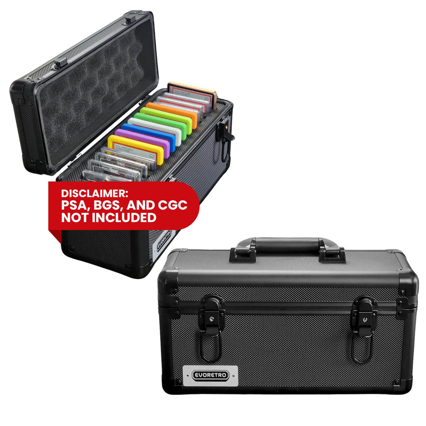 EVORETRO Graded Card Storage Case 15-Slot | Black
