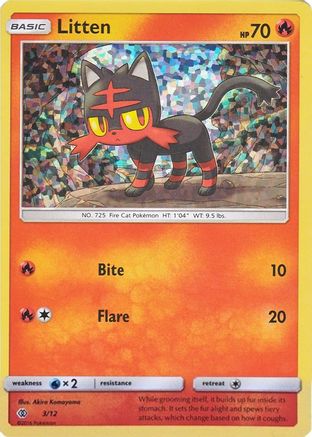 Litten - 3/12/12 - McDonalds Promos 2017 Holofoil