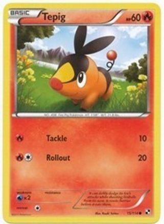 Tepig 15/114 (Cosmos Holo) - League & Championship Cards Holofoil