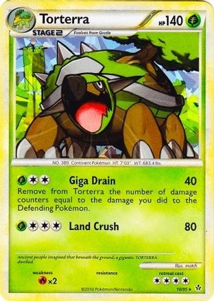 Torterra - 10/95 (Cracked Ice Holo) - League & Championship Cards Holofoil