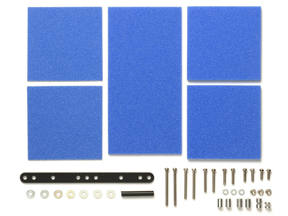 Tamiya Brake Sponge Set (Mild, 1/2/3mm Blue) 4wd Mini Racer