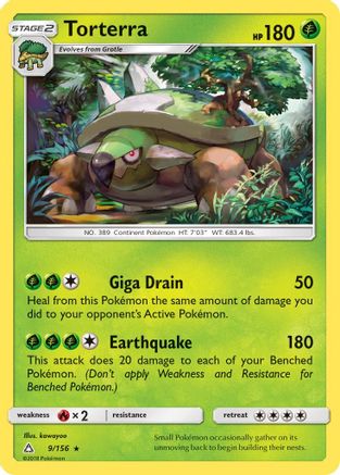 Torterra 9/156 - SM Ultra Prism Reverse Holofoil