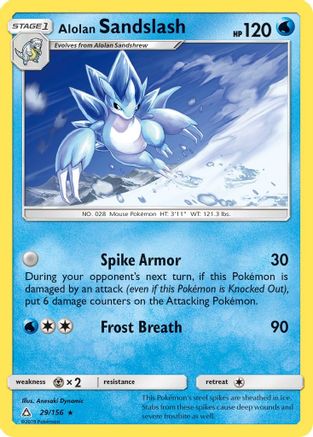 Alolan Sandslash 29/156 - SM Ultra Prism Reverse Holofoil