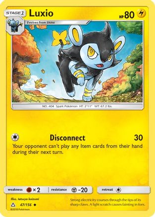 Luxio/156 - SM Ultra Prism Reverse Holofoil