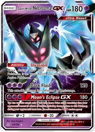 Dawn Wings Necrozma GX 63/156 - SM Ultra Prism Holofoil