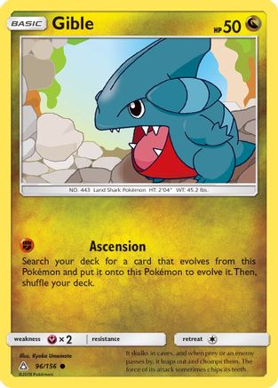 Gible (96) 96/156 - SM Ultra Prism Reverse Holofoil