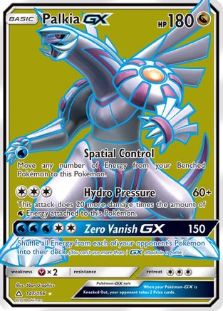Palkia GX (Full Art)/156 - SM Ultra Prism Holofoil
