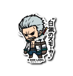 One Piece - Smoker Small Sticker (B-SIDE LABEL)