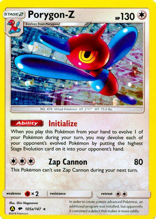 Porygon-Z - 105a/147/147 - Alternate Art Promos Holofoil