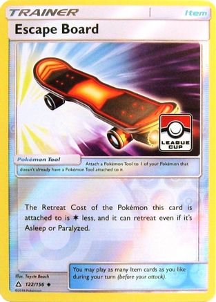 Escape Board - 122/156 (League Cup) - League & Championship Cards Reverse Holofoil