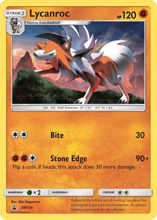 Lycanroc - SM105/248 - SM Promos Holofoil