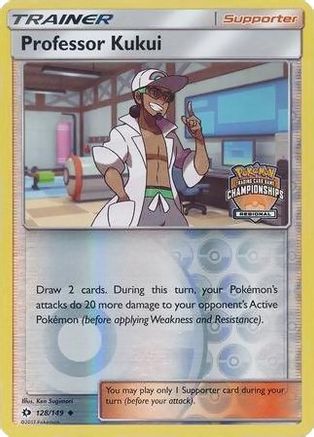 Professor Kukui - 128/149 (Regional Championships) - League & Championship Cards Reverse Holofoil