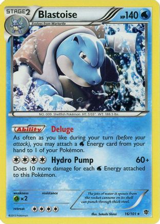 Blastoise - 16/101 (Cosmos Holo) - Blister Exclusives Holofoil