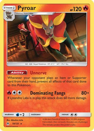 Pyroar/131 - SM Forbidden Light Reverse Holofoil