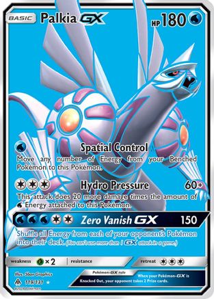 Palkia GX (Full Art)/131 - SM Forbidden Light Holofoil