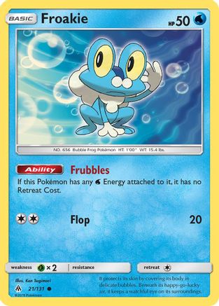Froakie (21) 21/131 - SM Forbidden Light Reverse Holofoil