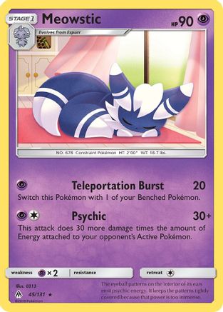 Meowstic 45/131 - SM Forbidden Light Reverse Holofoil