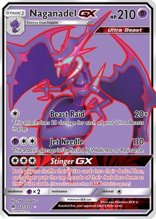 Naganadel GX (Full Art)/131 - SM Forbidden Light Holofoil