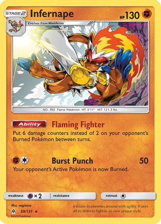 Infernape 59/131 - SM Forbidden Light