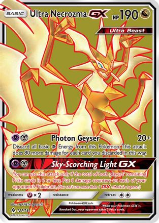 Ultra Necrozma GX (Full Art)/131 - SM Forbidden Light Holofoil