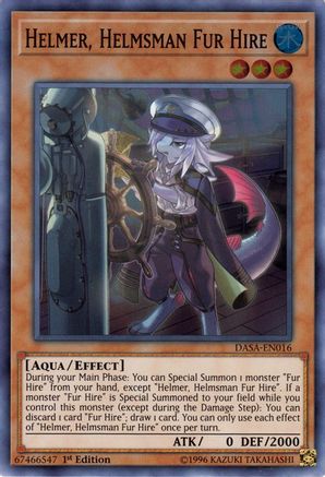 Helmer, Helmsman Fur Hire (DASA-EN016) - Dark Saviors 1st Edition