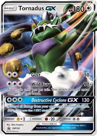 Tornadus GX - SM134/248 - SM Promos Holofoil