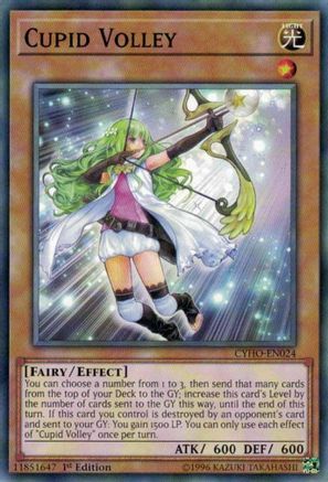 Cupid Volley (CYHO-EN024) - Cybernetic Horizon 1st Edition