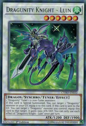 Dragunity Knight - Luin (CYHO-EN032) - Cybernetic Horizon 1st Edition
