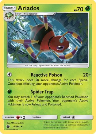 Ariados/168 - SM Celestial Storm Holofoil